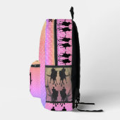 ドレスゲ最高のース踊り乗馬 プリントバックパック (右)