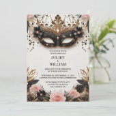 ドレスコーもしドコードPromコスチューム仮装ボール結婚ズ 招待状 (スタンド正面)