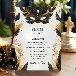 ドレスコードとしてプロムの衣装の仮装ボール結婚の 招待状