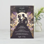 ドレスコードプロムのコスチューム仮装ボール結婚の 招待状 (スタンド正面)