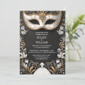 ドレスコードプロムの仮装ボール結婚ズ 招待状 (スタンド正面)