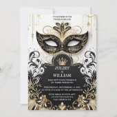 ドレスコードプロムコスチューム仮装ボール結婚ズ 招待状 (正面)