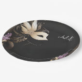 ドレスコードプロムマスカレードボールブライダルシャワー ペーパープレート (アングル)