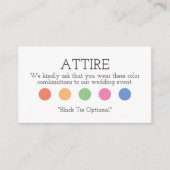 ドレスコード エンクロージャーカード (正面)