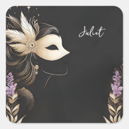 ドレスコード プロム 仮面舞会 ブライダルシャワー スクエアシール