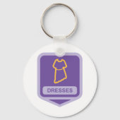 ドレスサインキーチェーン キーホルダー (正面)