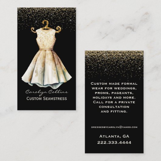 ドレスシファンシーーフェス名刺 名刺 (正面/裏面)