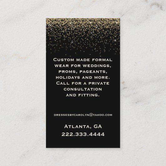 ドレスシファンシーーフェス名刺 名刺 (裏面)