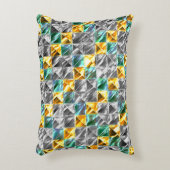 ドレスシーの造幣局、金と銀のタイルまたは染色 アクセントクッション (正面(垂直))