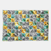 ドレスシーの造幣局、金と銀のタイルまたは染色 キッチンタオル (横)