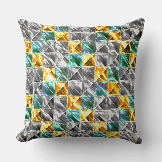 ドレスシーの造幣局、金と銀のタイルまたは染色 クッション (正面)