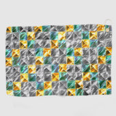 ドレスシーの造幣局、金と銀のタイルまたは染色 ゴルフタオル (横)