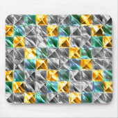 ドレスシーの造幣局、金と銀のタイルまたは染色 マウスパッド (正面)