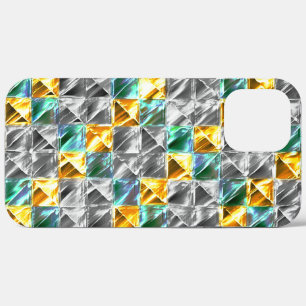 ドレスシーの造幣局、金と銀のタイルまたは染色 iPhone 12 PRO MAX ケース