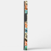 ドレスシーベージュ、シアンとサンゴのタイルまたは染色 Case-Mate iPhoneケース (裏面 / 右)