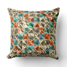 ドレスシーベージュ、ミントとサンゴのタイルまたは染色