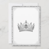 ドレススきらきら光るニーカーボール誕生日パーティー 招待状 (裏面)