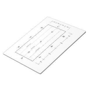 ドレスセージアリーナテンプレート乗馬 ノートパッド