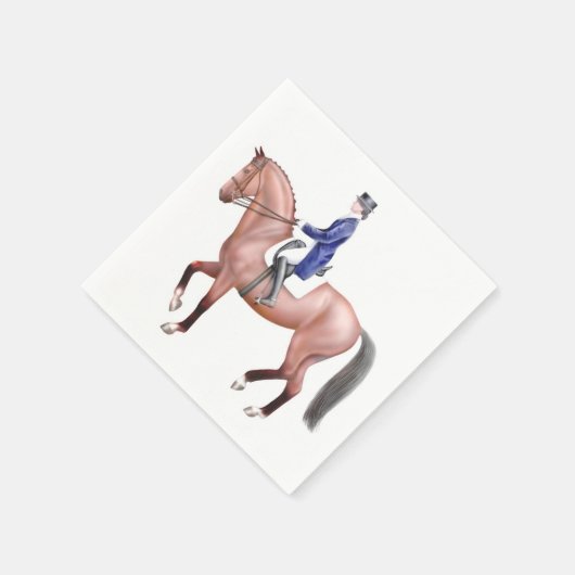 ドレスセージベイホースエクエストリアン紙ナプキンス スタンダードカクテルナプキン (角)