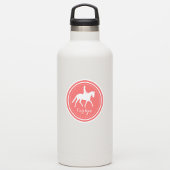 ドレスセージホースアンドガール名前をカスタムするシール ラウンドシール