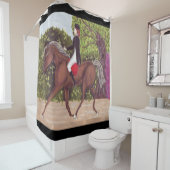 ドレスセージホースイングリッシュスタイルライディングシャワーカーテン シャワーカーテン (インサイチュ)