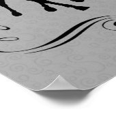 ドレスセージホースライダーシルエット踊り ポスター (角)