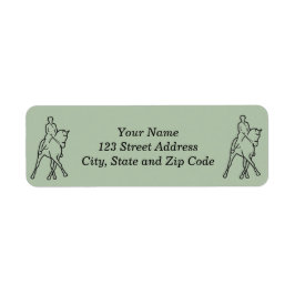 ドレスセージホース&ライダー – ハーフパス ラベル