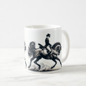 ドレスセージライディングライダーホースマグ コーヒーマグカップ (正面右)