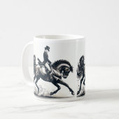 ドレスセージライディングライダーホースマグ コーヒーマグカップ (正面左)