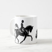 ドレスセージライディングライダーホースマグ コーヒーマグカップ (正面左)