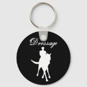 ドレスセージ馬のシルエット キーホルダー (正面)