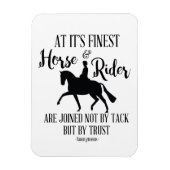 ドレスセージ馬及びライダー引用文磁石 マグネット (縦)