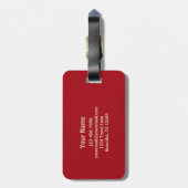 ドレスセージ馬統一されたと州国旗の愛国心 ラゲッジタグ (裏面縦)