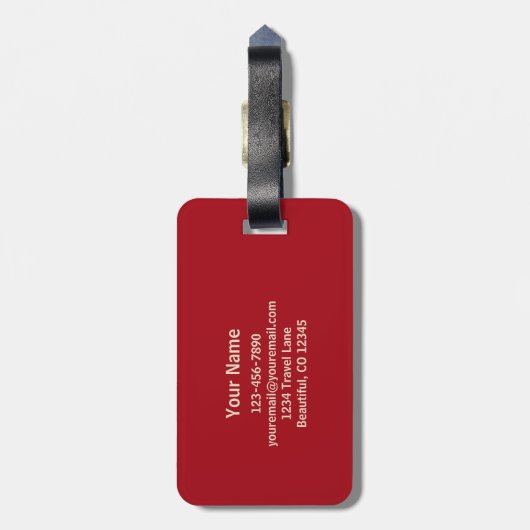 ドレスセージ馬統一されたと州国旗の愛国心 ラゲッジタグ (裏面縦)