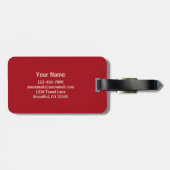 ドレスセージ馬統一されたと州国旗の愛国心 ラゲッジタグ (裏面横)