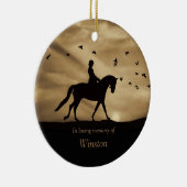 ドレスセージ馬記念トリビュートドレスセージ悔やみや弔慰 セラミックオーナメント (右)
