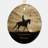 ドレスセージ馬記念トリビュートドレスセージ悔やみや弔慰 セラミックオーナメント (左)