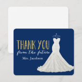 ドレスタイリッシュス海軍と金ゴールド | サンキュー (正面/裏面)