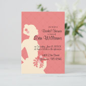 ドレスダイヤモンドの花嫁ブライダルシャワー招待 招待状 (スタンド正面)