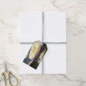 ドレスデンに沈む夕日（ドイツの街並み） ギフトタグ (より糸付き)