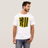 ドレスデンのコートはドイツ公式ザクセン記号を武装させます Tシャツ (正面フル)