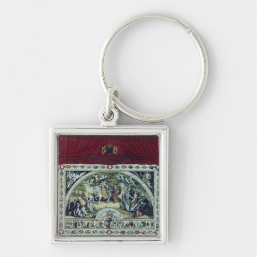 ドレスデンのステージそして装飾的なカーテン キーホルダー (正面)