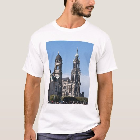 ドレスデンのホーフキルヒェ (宮廷教会) Tシャツ (正面)