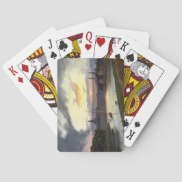 ドレスデンの夕暮れ（ドイツの風景） トランプ