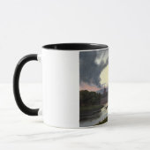 ドレスデンの夕暮れ（ドイツの風景） マグカップ (左)