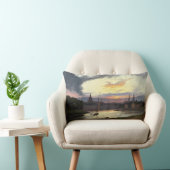 ドレスデンの夕暮れ(ドイツの風景) ランバークッション (椅子)