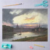 ドレスデンの夕暮れ(ドイツの風景) 薄葉紙 (クラフト)