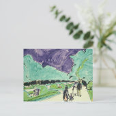 ドレスデンの大きな庭園への入口， 1905 ポストカード (スタンド正面)