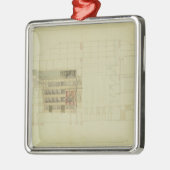 ドレスデンの王室のな劇場、c.1838のために計画して下さい メタルオーナメント (左)