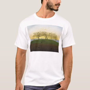 ドレスデンの近くの丘そして耕された分野 Tシャツ